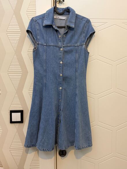 Kotton Jeans Kot Elbise