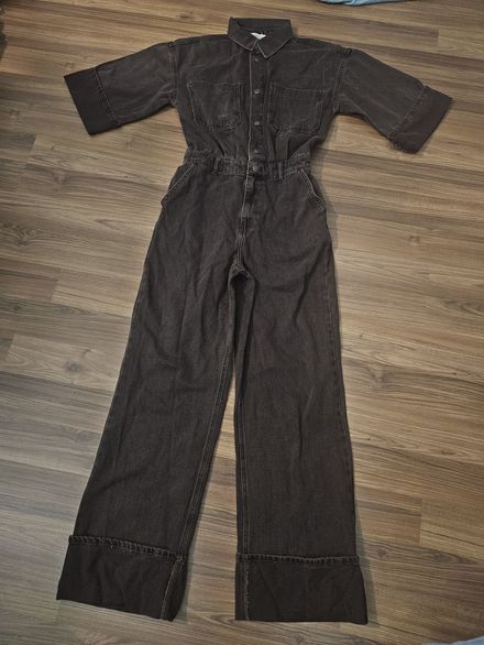 Denim kot uzun tulum pantolon