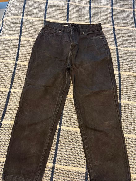 Mango Siyah Mom Jean Pantolon