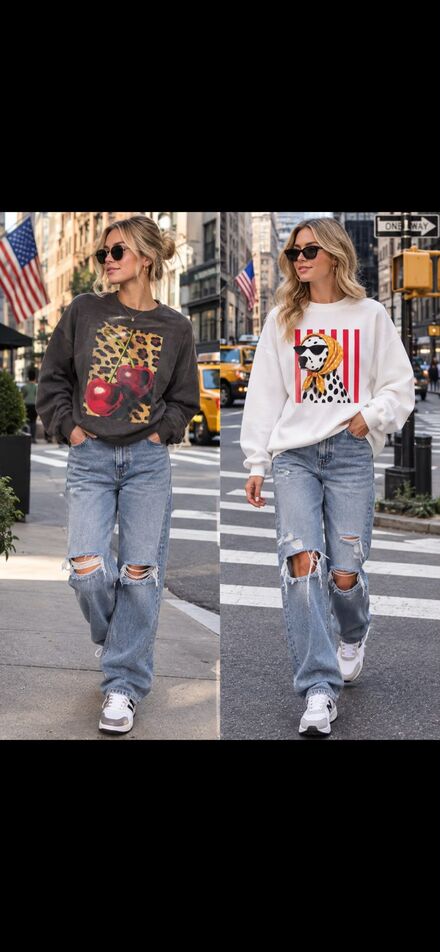 2 Sweatshirt & Jean Seti
