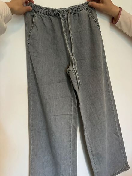 Zara marka Gri beli ipli jean pantolon