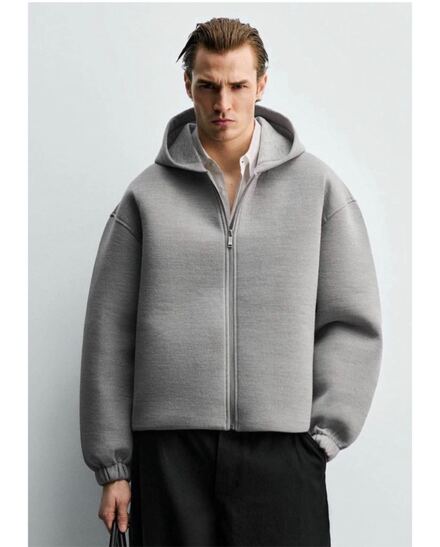 Zara erkek kapşonlu sweatshirt