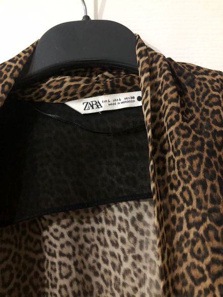 Zara Leopar Desenli elbise