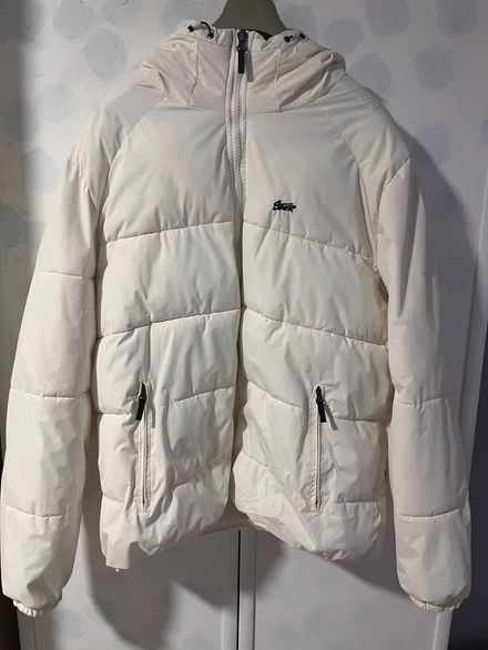 Beyaz Kapüşonlu Mont PULL&BEAR