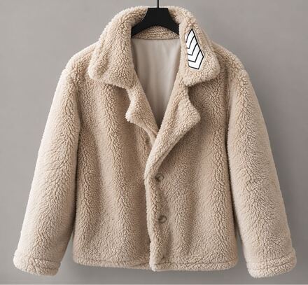 Oversize Peluş Mont