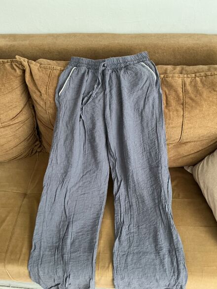 Keten/ bürümcük kumaş pantolon