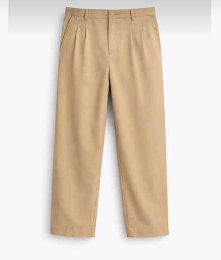 ERKEK BAGGY PİLELİ KUMAŞ PANTOLON