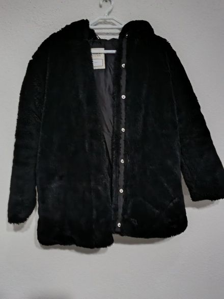 Siyah Peluş  Ceket
