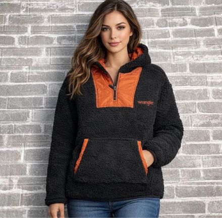 Wrangler Siyah Polar Sweatshirt