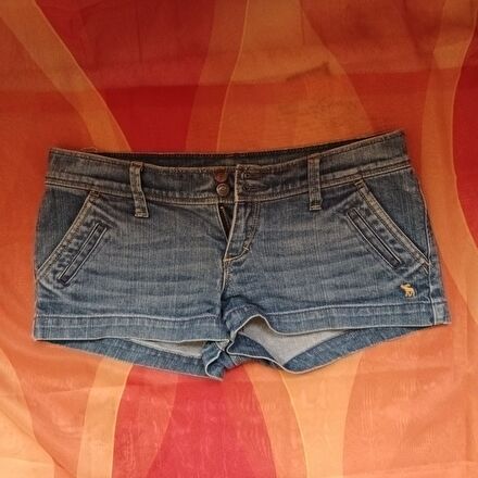 Abercrombie Kot şort y2k düşük bel