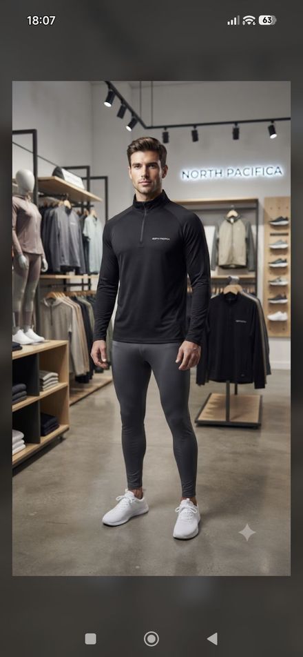 Decathlon Markalı Siyah Spor Üst