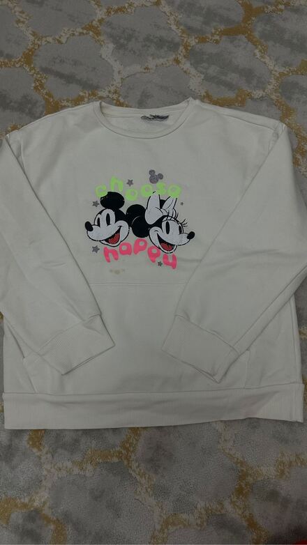 Mickey ve Minnie Baskılı Sweatshirt