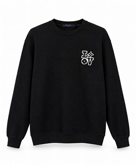 Lous Vuittion Kapşonsuz Sweatshirt
