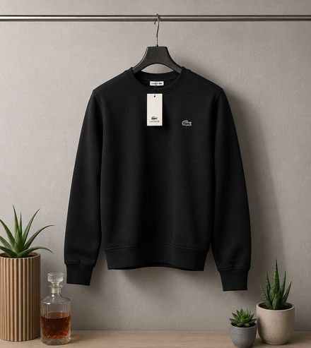 LACOSTE ERKEK SWEATSHİRT SİYAH M BEDEN