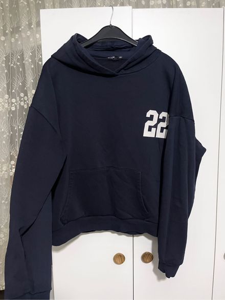 Addax Lacivert Kapüşonlu Sweatshirt