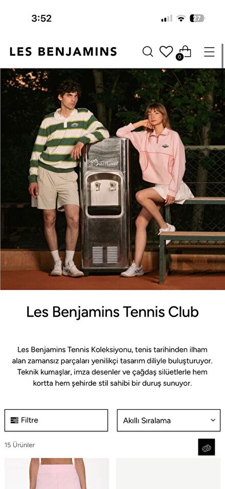 Les Benjamins tennis club sweatshirt