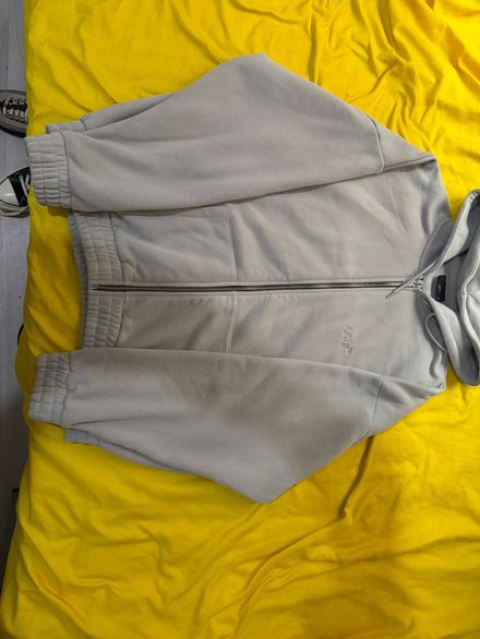 Gri Fermuarlı Sweatshirt