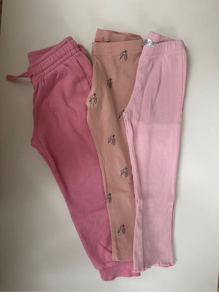 Pembe Tayt ve Eşofman Altı Seti 4 Yaş