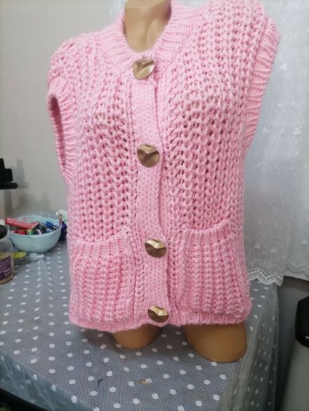 Pembe Triko Yelek