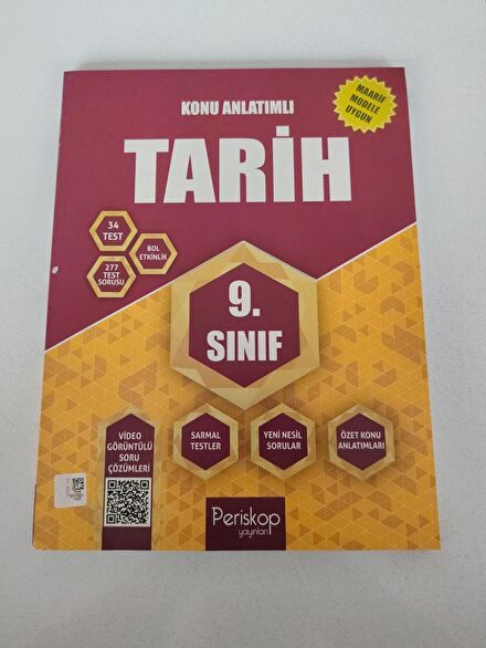 Maarif 9. Sınıf Tarih Konu Anlatımlı