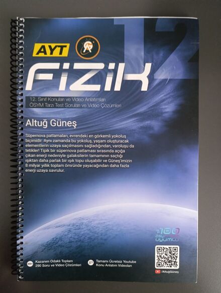 ALTUĞ GÜNEŞ AYT FİZİK 2.KİTAP 2026-2027