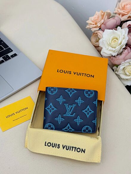 Louis Vuitton Kadın Erkek Cüzdan Deri