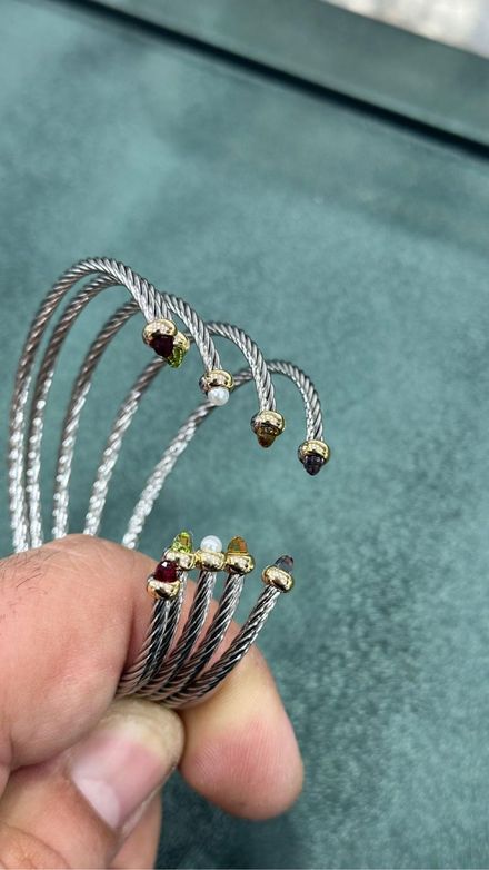 David Yurman Gümüş Bileklik