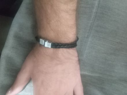 Siyah Örgülü Bileklik