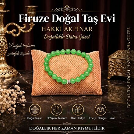 Aventurin Doğal Taş Bileklik 8mm