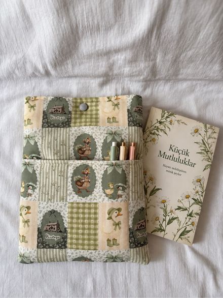 Vintage ördekler kitap kılıfı