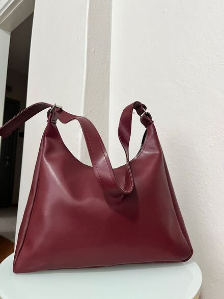Bordo Omuz Çantası