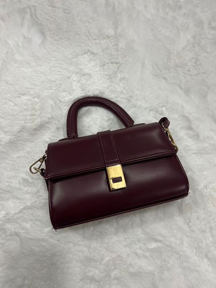 Bordo Mini Omuz Çantası 🌸✨