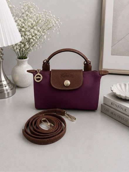Longchamp Mürdüm Askılı Çantası