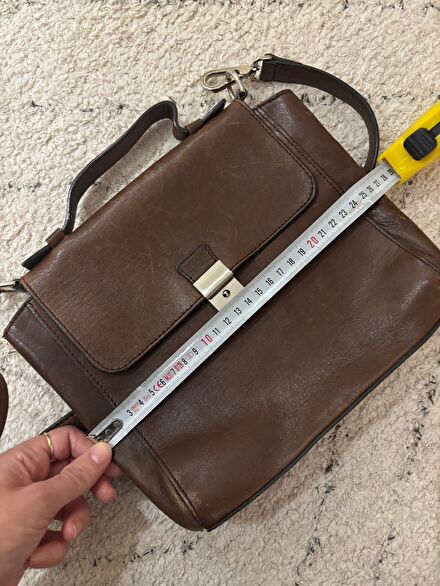 Matraş vintage gerçek deri ikon çanta