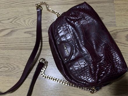 Nine West Bordo Omuz Çantası