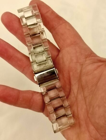 Apple Watch Uyumlu Şeffaf Asetat Kordon