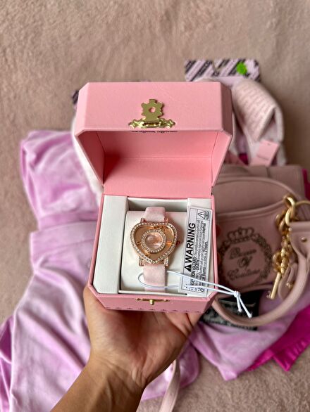 Juicy Couture Kol Saati Kalpli Toz Pembe