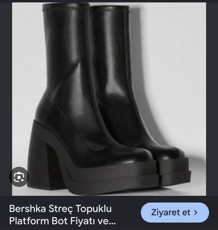 Bershka Platform Yüksek Topuklu Bot