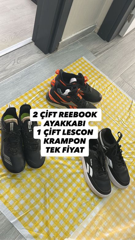 Reebok ve Lescon Ayakkabı/Krampon Seti