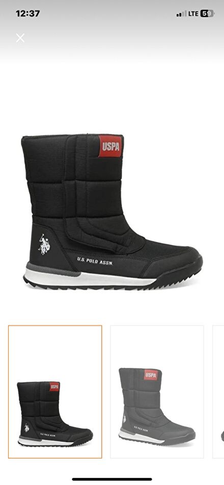 U.S. Polo Assn Kar Botu Siyah