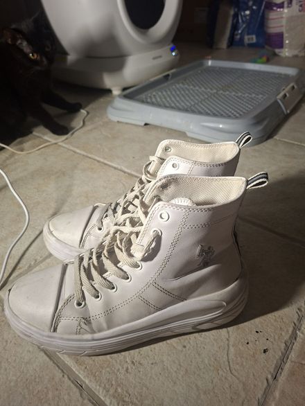 Beyaz Yüksek Sneaker