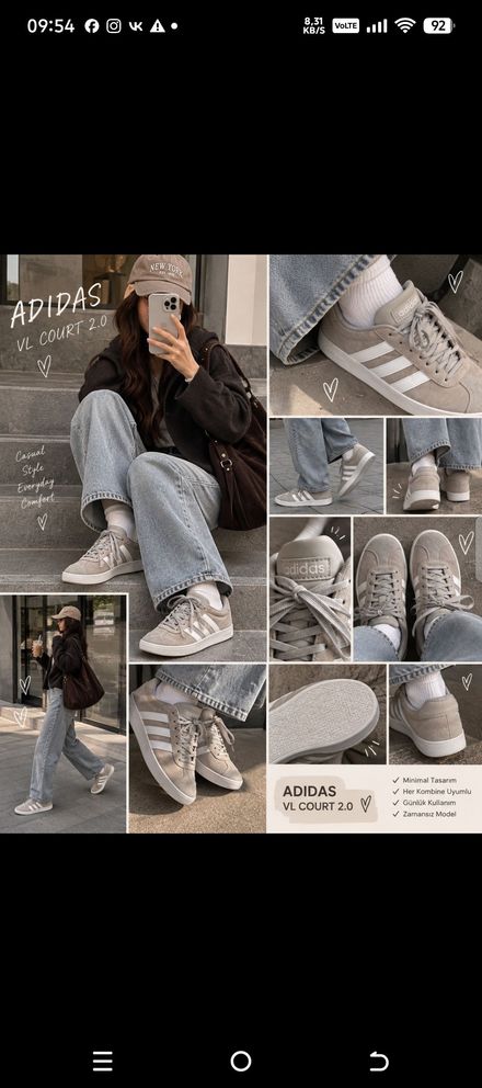 🤍 ADIDAS VL COURT 2.0 | ORİJİNAL | 37⅓