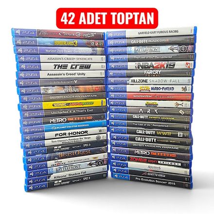 42 ADET TOPTAN PS4 OYUNLARI
