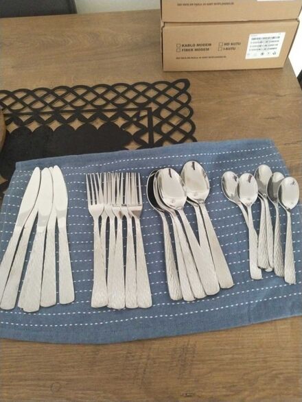 Gümüş Çatal Kaşık Bıçak Takımı