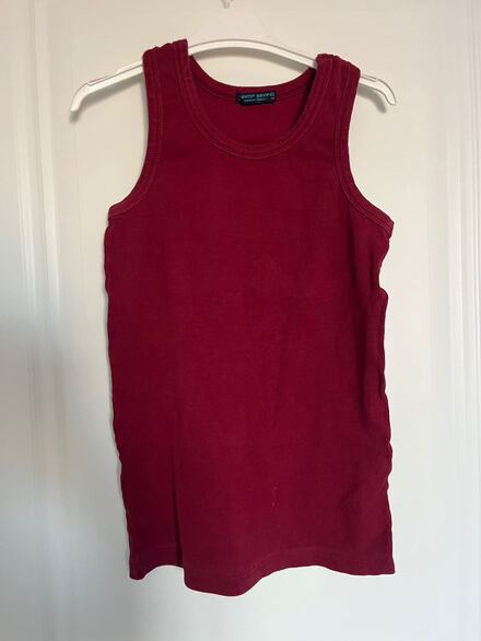 Kadın bordo basic slimfit atlet