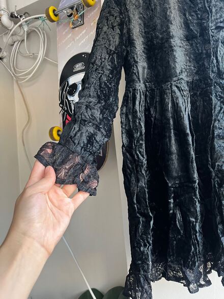 Gotik Kadife elbise