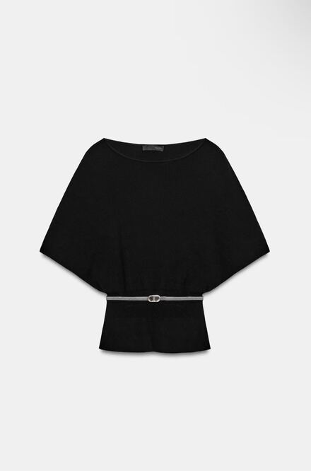 Zara Kemerli Örgü Top