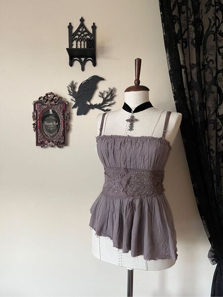 SOLD🪽Bewitched Asimetrik Romantik Bluz