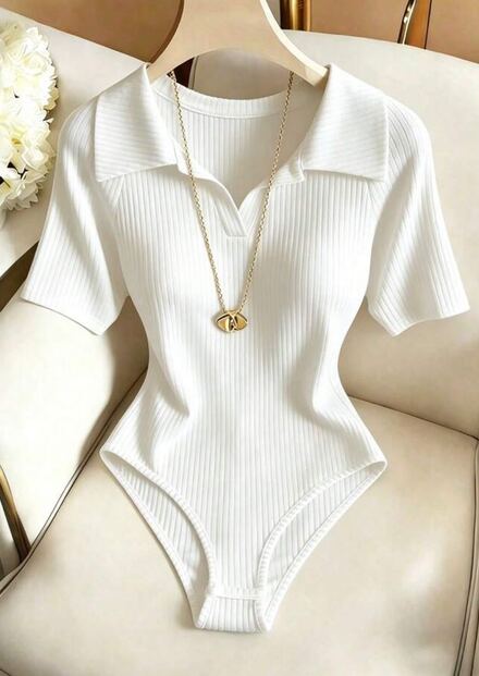 Beyaz Polo Yaka Body
