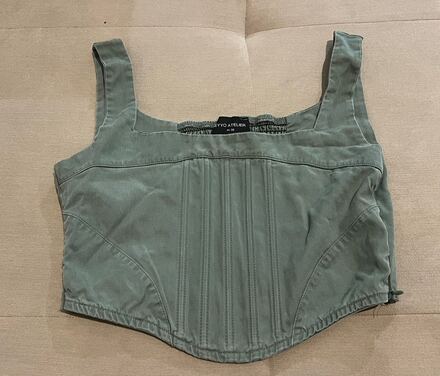 Haki Korse Üst Bluz